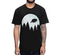 RFD6Uww23 Summer Appa YipYip Flying by Moonlight T Shirt Black XL