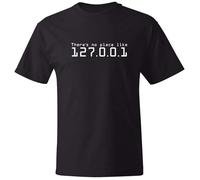 RFD6Uww23 There is No Place Like 127.0.0.1 Home T-Shirt Black S