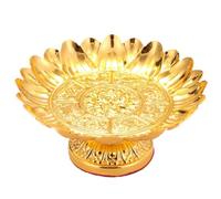 Rfeeuubft Bandeja de Ofrenda de de Metal, Suministros para el Culto del Templo, Utensilios para el Salón Budista, Bandeja de Almacenamiento para la Sala de Estar