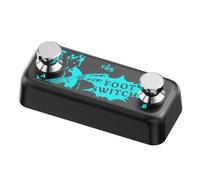 Rfeeuubft Pedal de Guitarra con Reverberación Digital, Pedal Doble, Interruptor de Pie Externo, Clavo de Paso Doble, Interruptor Instantáneo, Clavo de Paso Grande