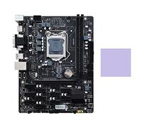 Rfeeuubft Placa base B250 V2.1 BTC Mining + almohadilla térmica 12XPCIE LGA1151 DDR4 MSATA USB3.0 B250 ETH mining placa base