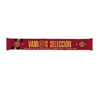 RFEF Bufanda Vamos Oficial | Detallada con el Palmarés de la Selección Española-Color Rojo | Medidas 130 x 20 cm, Adultos Unisex, ST