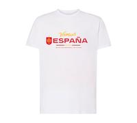 RFEF - Camiseta Casual Gris de España - Camiseta de Manga Corta con Cuello Redondo - Doble Costura y Refuerzo en Hombros - Material de Lycra Resistente - Talla M