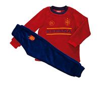 RFEF - Pijama Infantil de la Selección Español de Fútbol | Camiseta de Manga Larga + Pantalón Largo - Fabricado en Poliéster | Talla 4 Años
