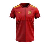 RFEF Regular Fit, Camiseta De Juego Unisex Adulto, Rojo, XL