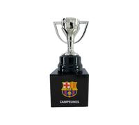 RFEF Réplica del Trofeo La Liga Campeones 45 mm sobre Base de Madera, Mini Trofeo Versión Ganador del Campeonato Español, Objeto de Colección para Aficionados al Fútbol, Regalo para Hombres