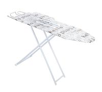 RFEGJVII Tabla de planchar plegable para el hogar, tabla de planchar grande y ancha ajustable con soporte de plancha, tabla de planchar extendida exterior con cubierta resistente al calor, elegante