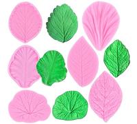 RFGHAC Molde de silicona para hojas de goma, molde de venado de hojas de fondant, molde de hojas de pasta de goma, molde para decoración de pasteles, decoración de cupcakes, arcilla polimérica,