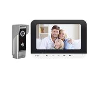 RFGTHY Campana Inteligente Remota Visual del Teléfono Móvil del Sistema De Prohibición del Intercomunicador Visual del Chalet De La Campana De WiFi FáCil InstalacióN