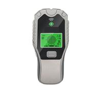 RFGTHY Detector De Metales 5 En 1, Escáner De Pared, Encuentra Postes De Madera Y Metal, Detección De Cable Vivo, Escáner De Pared, Buscador De Cajas Eléctricas con LCD FáCil De Usar(Gray)