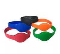 RFID Wristband 125khz EM4100 TK4100 Read Only Silicone Waterproof -5pcs (Blue)