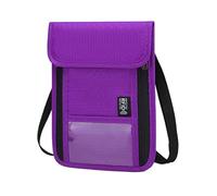 RFIDS Cartera para Cuello Bolsas De Viaje Porta Pasaportes con Correa Cruzada Ajustable Protecciones contra Bolsas Ocultas Cuello Porta Pasaporte Viajes