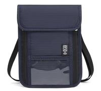 RFIDS Cartera para Cuello Bolsas De Viaje Porta Pasaportes con Correa Cruzada Ajustable Protecciones contra Bolsas Ocultas Bolsa De Viaje Cartera Porta Pasaporte Familiar Organizadores Estuche