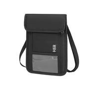 RFIDS Cartera para Cuello Bolsas De Viaje Porta Pasaportes con Correa Cruzada Ajustable Protecciones contra Bolsas Ocultas Cuello Porta Pasaporte Viajes