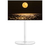 RFIVER - Soporte de suelo para TV de 32 a 65 pulgadas LED LCD OLED con giro de ± 25 grados, altura ajustable, soporte de esquina para TV de hasta 40 kg, gestión de cables, montaje fácil, VESA máx