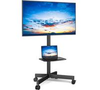 RFIVER Soporte TV Ruedas para Television de 27 a 60 Pulgadas - Soporte TV Pie Móvil con +5/-2° Inclinación & Altura Ajustable | MAX Vesa 400x400mm 40 KG