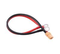 rflaueo 1 cable de terminal XT90 a junta tórica XT90 hembra a M8 conector de terminal de ojal con cable de silicona de 12 pulgadas 10 AWG para RC Lipo batería FPV Racing Drone (E132-1)