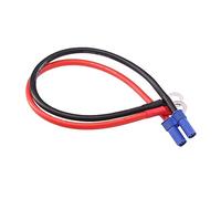 rflaueo Conector EC5 hembra a M8 conector de terminal de ojal EC5 a junta tórica con cable de silicona de 12 pulgadas 10awg para batería Lipo RC (E133-1)