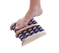RFM Masajeador de pies, hecho de madera, 2 x 5 rodillos