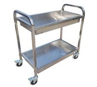 RFSHGIOP Carrito utilitario de acero inoxidable con ruedas, carrito de cocina, carrito de servir, estante de almacenamiento con ruedas de bloqueo para hoteles, restaurantes, uso doméstico