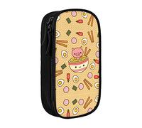 RFSHOP Delicious Sweet Ramen - Estuche para lápices de gran capacidad, bolsa de almacenamiento grande duradera con 3 compartimentos, imagen, Talla única, Pinafore