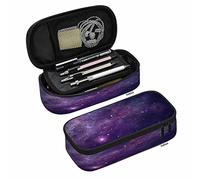 RFSHOP Estuche organizador con diseño de cielo de berenjena, constelaciones espaciales, ambiente sombrío, cuerpos celestiales, escuela, universidad, oficina, gran capacidad, para adolescentes, niñas,