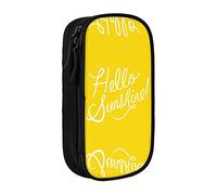 RFSHOP Goodlooking Hello Sunshine - Estuche para lápices de gran capacidad, bolsa de almacenamiento grande duradera con 3 compartimentos, imagen, Talla única, Pinafore