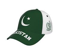 RFSHOP Gorra de béisbol paquistaní con la bandera de Pakistán con impresión completa para hombres adultos, gorra de fútbol para partidarios del patriotismo, color negro, N.º 1415, Talla única