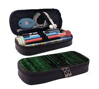 RFSHOP Hacker Era - Estuche para lápices de gran capacidad, estuche de cuero duradero con cremallera, imagen, Talla única, Pinafore