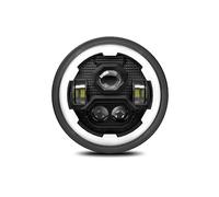 RFSHOP LáMparas Intermit Para Wrangler Para Jeep Para Faro Todoterreno H4 200W 6000K 3500K 130000LM 24V Lámpara Coche 7 Pulgadas LED Redondo Faro Engranaje Ojo De Ángel Intermitentes(PC 1)