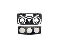 RFSHOP Panel Radio para Toyota para Hilux para Fortuner 2005-2015 Estéreo Coche Perilla Aire Acondicionado Panel Fascia Marco Adaptador Manual Auto Trim Kit Montage Autoradio(2005-2015 AT AC)