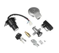 RFVBG 1 juego de cerradura for tapa tanque combustible y cilindro encendido motocicleta, for asiento, for casco con 2 llaves, for Virago XV535 XXV240 XV125 XV250 Llave del interruptor de encendido