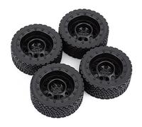RFVBG 4 Llantas de Goma hexagonales de 12 mm y 67 mm for Ruedas Rolly 1/10, for HPI, WR8, for HSP, 94177, for Wltoys, 1/14 144001 RC Car, for Tamiya, Rally Car Neumático para Coche RC(8006 801 Black)