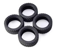 RFVBG 4 Llantas de Goma hexagonales de 12 mm y 67 mm for Ruedas Rolly 1/10, for HPI, WR8, for HSP, 94177, for Wltoys, 1/14 144001 RC Car, for Tamiya, Rally Car Neumático para Coche RC(AX-8006 tyre)