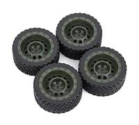 RFVBG 4 Llantas de Goma hexagonales de 12 mm y 67 mm for Ruedas Rolly 1/10, for HPI, WR8, for HSP, 94177, for Wltoys, 1/14 144001 RC Car, for Tamiya, Rally Car Neumático para Coche RC(8006 804 Green)