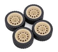 RFVBG 4 llantas de goma hexagonales de 12 mm y 67 mm for ruedas Rolly 1/10, for HPI, WR8, for HSP, 94177, for Wltoys, 1/14 144001 RC Car, for Tamiya, Rally Car Neumático para coche RC(8006 803 yellow)