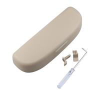 RFVBG Estuche for Gafas de Coche, Soporte for Gafas de Sol, Caja for Gafas de Sol, for, Q3 Q5 SQ5 Q7 A1 A3 S3 A4 A6 A7 S6 S7 S4 RS4 A5 S5 2012-2022 Soporte para Gafas de Sol para Coche(Beige)