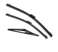 RFVBG Kit de limpiaparabrisas for Dacia, for Renault, Duster MK2 2017 2018 2019 2020 Juego Delantero y Trasero Escobilla limpiaparabrisas trasera(BLACK Left hand drive)