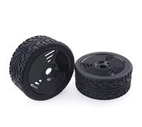 RFVBG Ruedas de Goma de 100 mm, Ruedas hexagonales de 17 mm Redcat for HSP, HPI, for Kyosho, Hobao Team, LOSI, Carson, Buggy 1/8 for Carretera RC Neumático para Coche RC(2pcs F08426F)