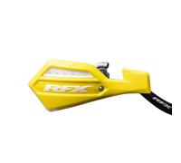 RFX Guardamanos Serie 1 (amarillo/blanco) con kit de montaje, blanco