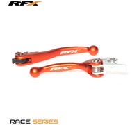 RFX Juego de manetas flexibles forjadas para carreras (naranja)