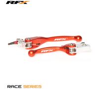 RFX Juego de manetas flexibles forjadas para carreras (naranja) - KTM SX65/85