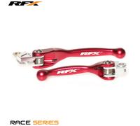 RFX Juego de palancas flexibles forjadas para carreras (rojo)