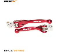 RFX Juego de palancas flexibles forjadas para carreras (rojo)