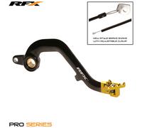 RFX Palanca de freno trasera Pro FT (Negro/Amarillo) - Suzuki RM125, amarillo