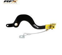 RFX Palanca de freno trasera Pro FT (Negro/Amarillo) - Suzuki RMZ250/450, amarillo