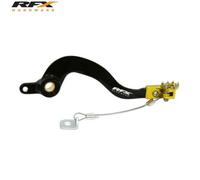 RFX Palanca de freno trasera Pro ST (Negro/Amarillo Anodizado Duro) - Suzuki RM85, negro