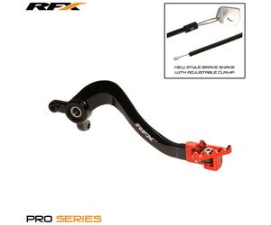 RFX Palanca del freno trasero Pro FT (Negro/Naranja) - KTM SX85