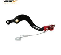 RFX Palanca del freno trasero Pro FT (Negro/Rojo) - Honda CRF250, rojo