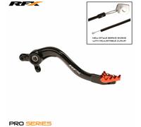 RFX Palanca del freno trasero Pro ST (Negro/Naranja) - KTM SX85, negro